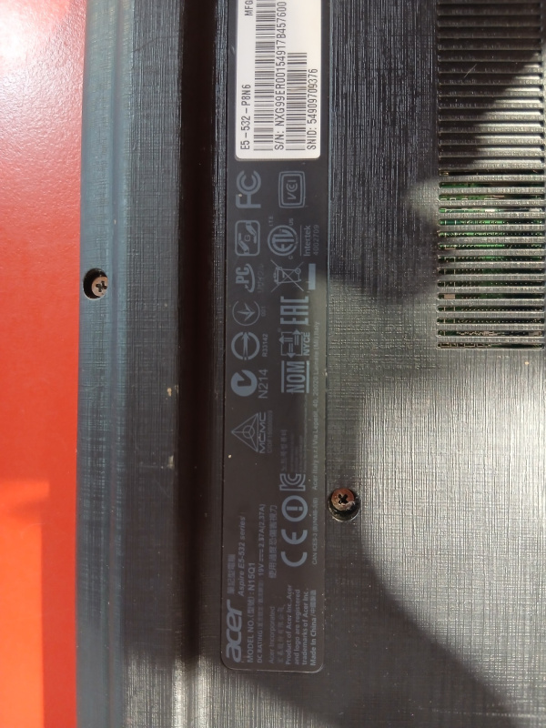 Ноутбук Acer Aspire E 15