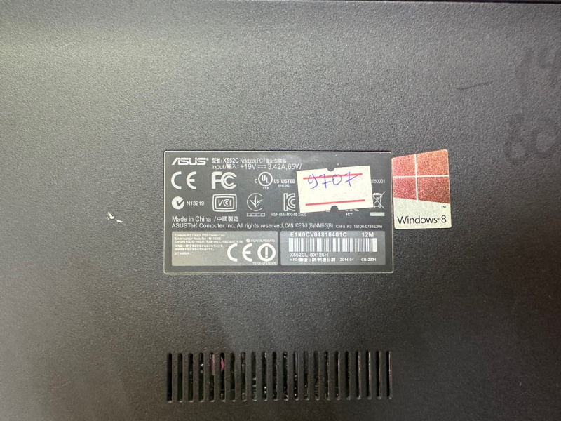 Ноутбук ASUS x552c