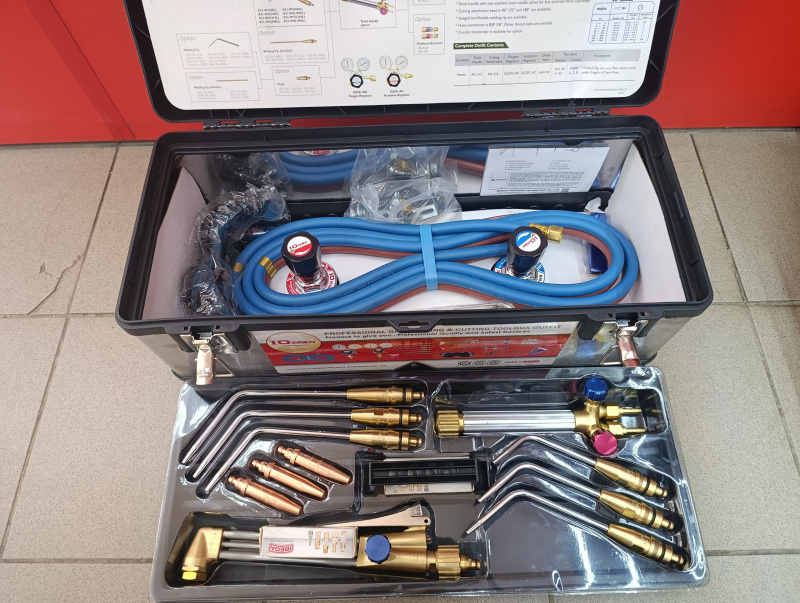 Газосварочное оборудование AGCW-33TB Sierra Toolbox Outfit Medium Duty AGA X21 Style